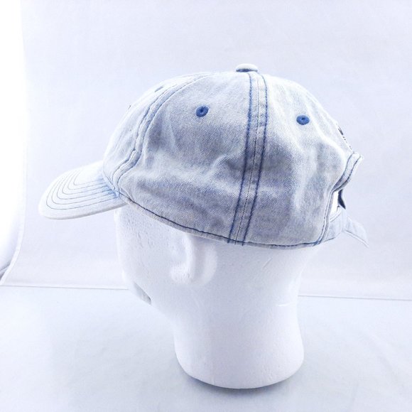Adidas Washed Faded Denim Look Baseball Hat Cap Relaxed fit - Picture 4 of 8